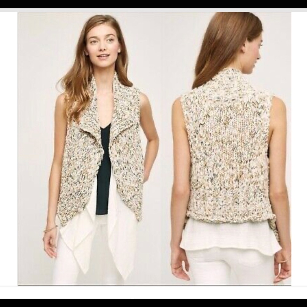 Anthropologie Knitted & Knotted Caprea vest